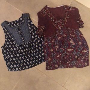 Bundle of two boho style blouses - S
